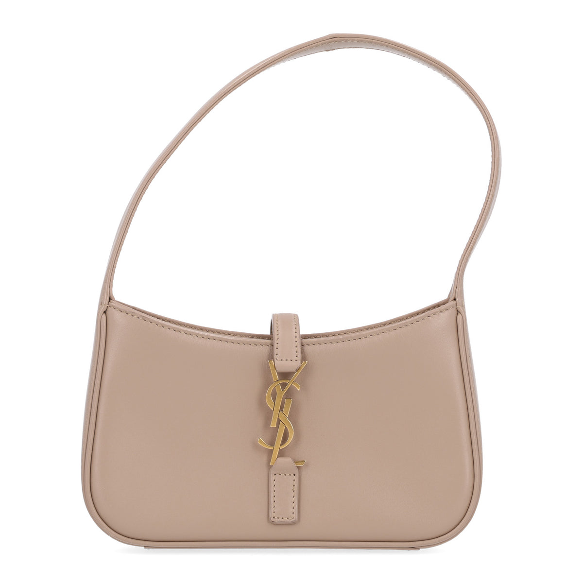 Saint Laurent Vegetable Le 5 A 7 Mini Hobo Dark Beige 1 of 11
