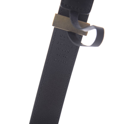 Gucci Moon Calfskin Torchon Double G 25mm Belt 80 32 Black 4 of 8