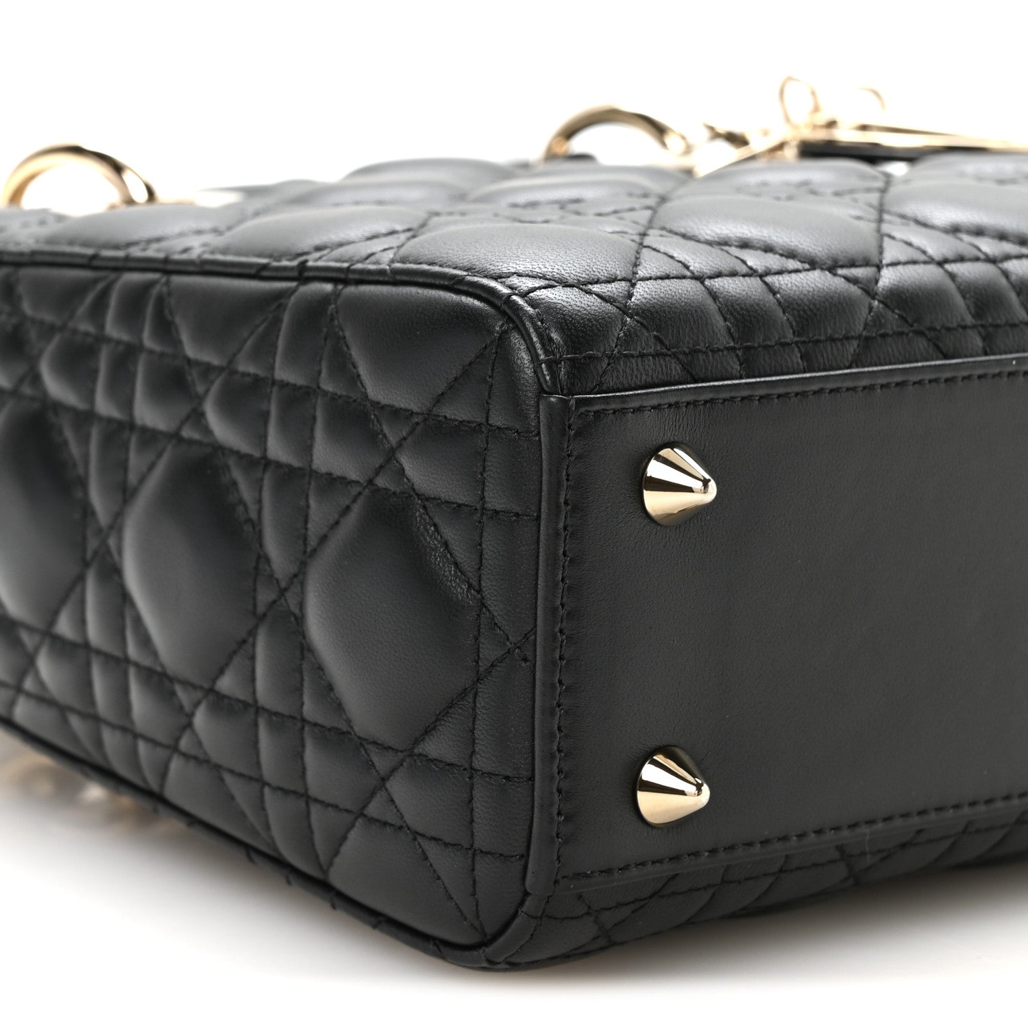 Christian Dior Lambskin Cannage Small My ABCDior Lady Dior Black 9 of 11