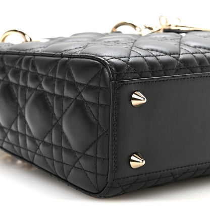Christian Dior Lambskin Cannage Small My ABCDior Lady Dior Black 9 of 11