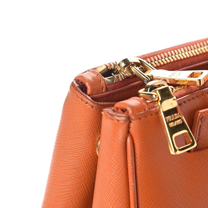 Prada Saffiano Large Galleria Double Zip Tote Papaya 13 of 13
