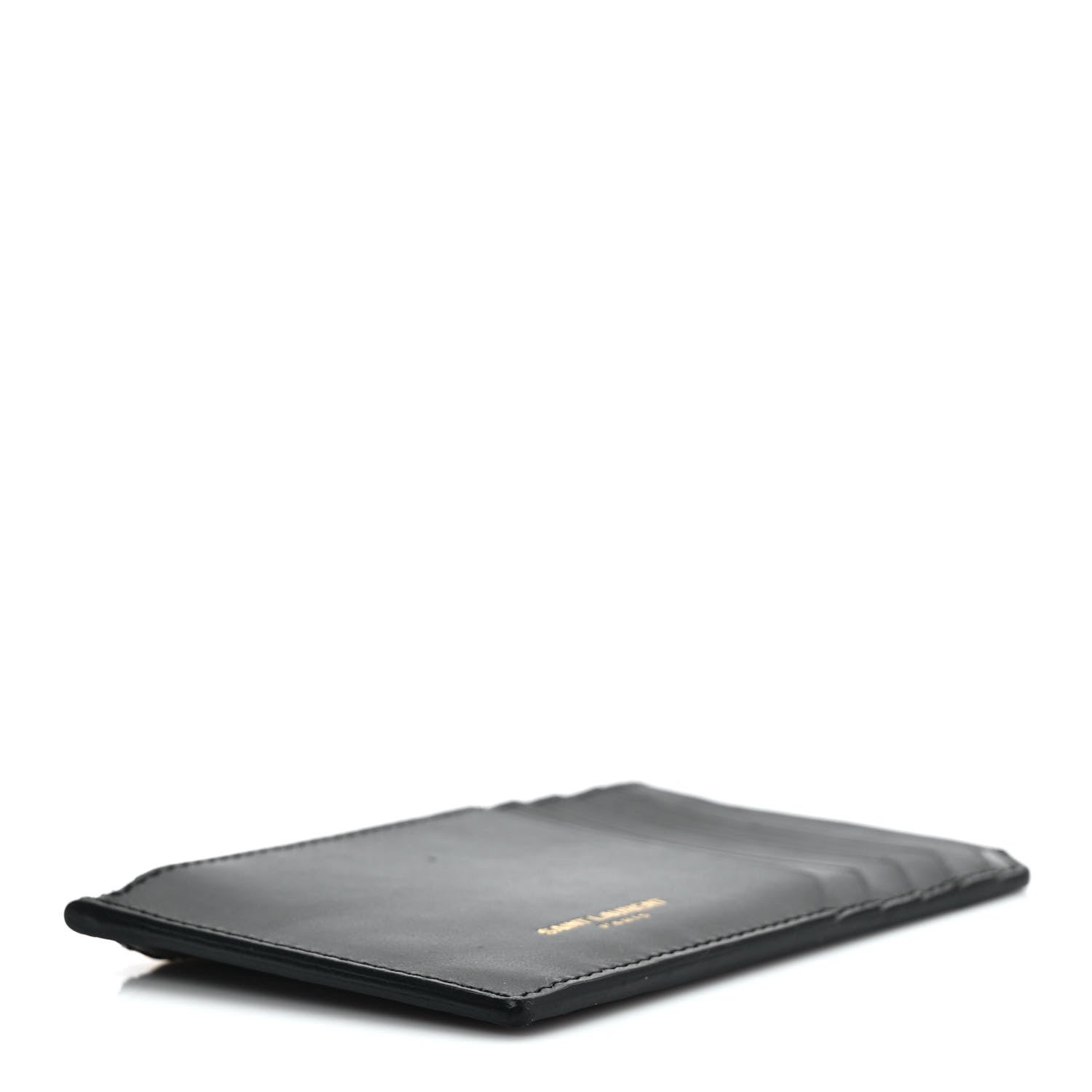 Saint Laurent Calfskin 5 Fragments Zip Pouch Card Holder Black 4 of 8