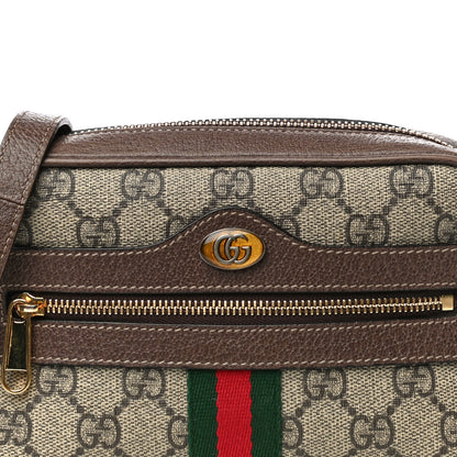 Gucci GG Supreme Monogram Web Mini Ophidia Shoulder Bag Brown 12 of 12