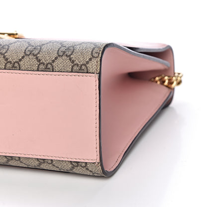 Gucci GG Supreme Monogram Calfskin Medium Padlock Shoulder Bag Beige Perfect Pink 9 of 16
