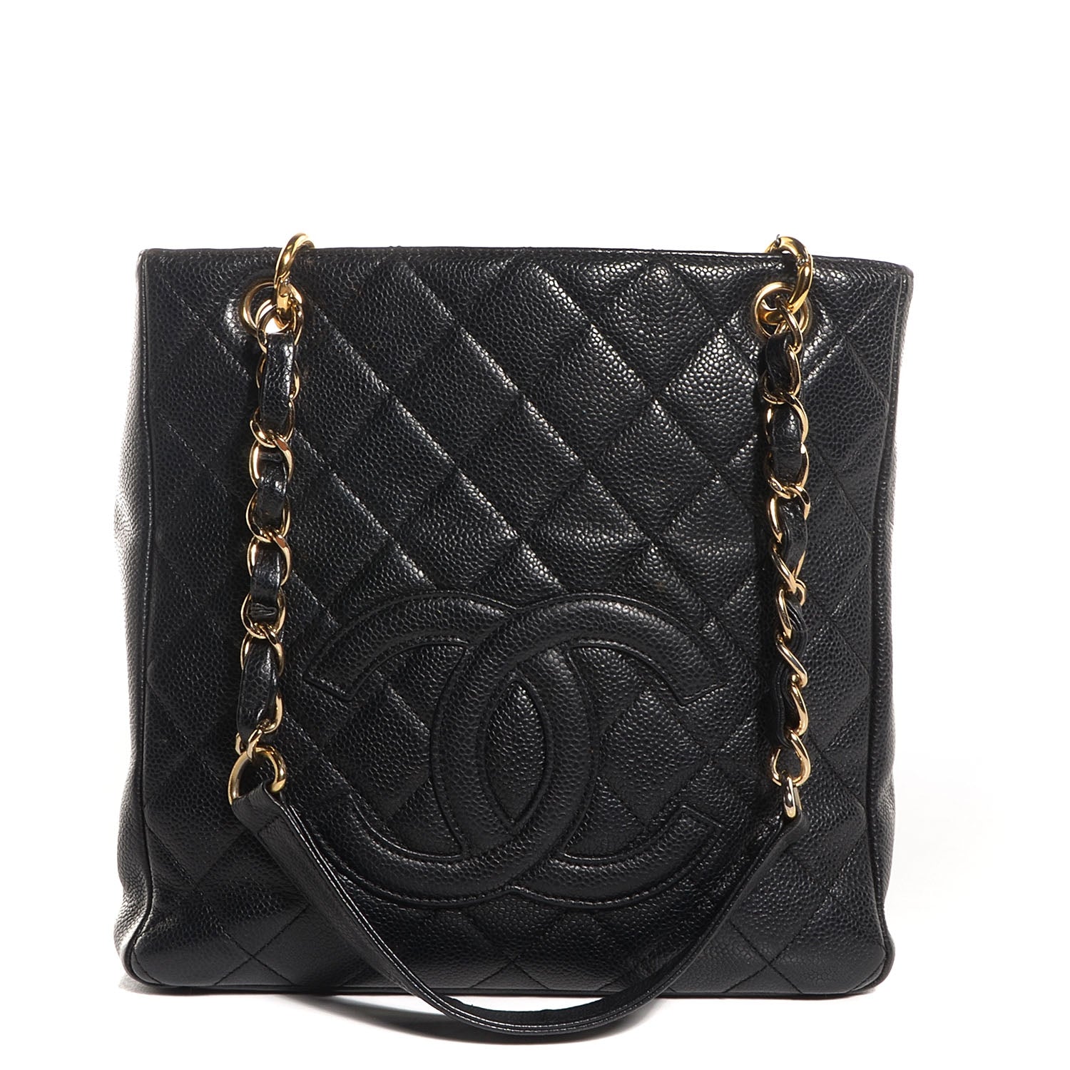Chanel Caviar Petit Shopping Tote PST Black 1 of 7