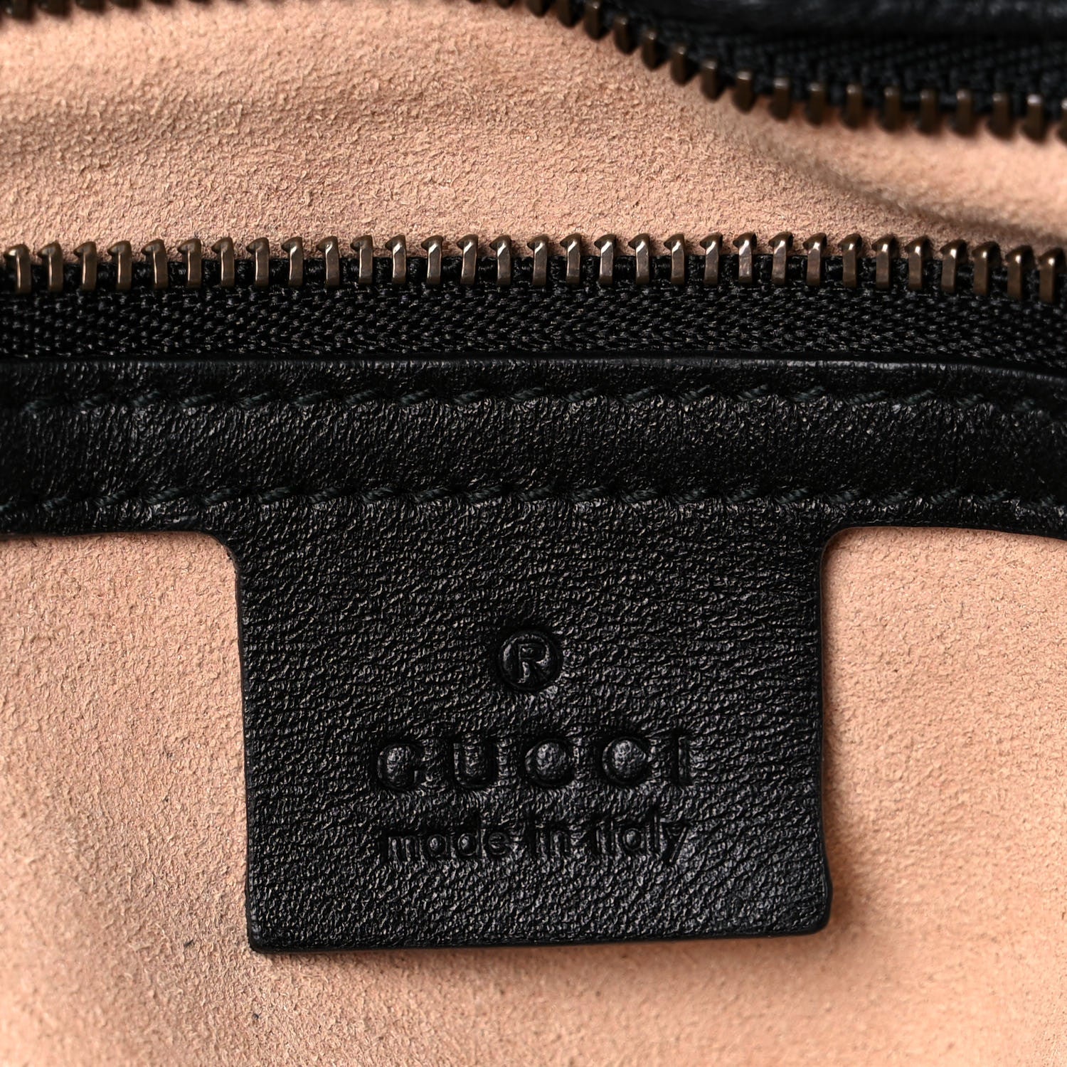 Gucci Calfskin Matelasse Medium GG Marmont Shoulder Bag Black 6 of 21