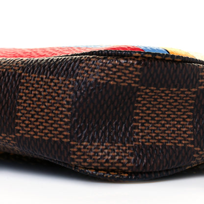 Louis Vuitton Damier Ebene 2016 Christmas Animation Mini Pochette Accessories 7 of 8