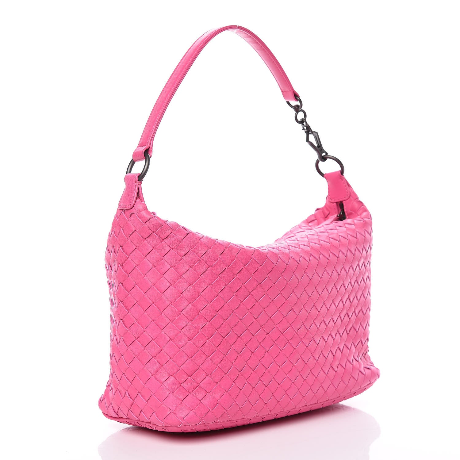 Bottega Veneta Nappa Intrecciato Small Shoulder Bag Rosa Shock 3 of 11