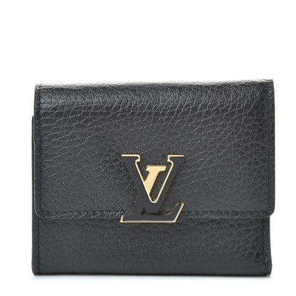 Louis Vuitton Taurillon Capucines XS Wallet Black 1 of 8