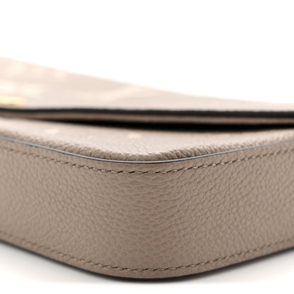 Louis Vuitton Empreinte Monogram Giant Felicie Pochette Tourterelle Creme 10 of 11