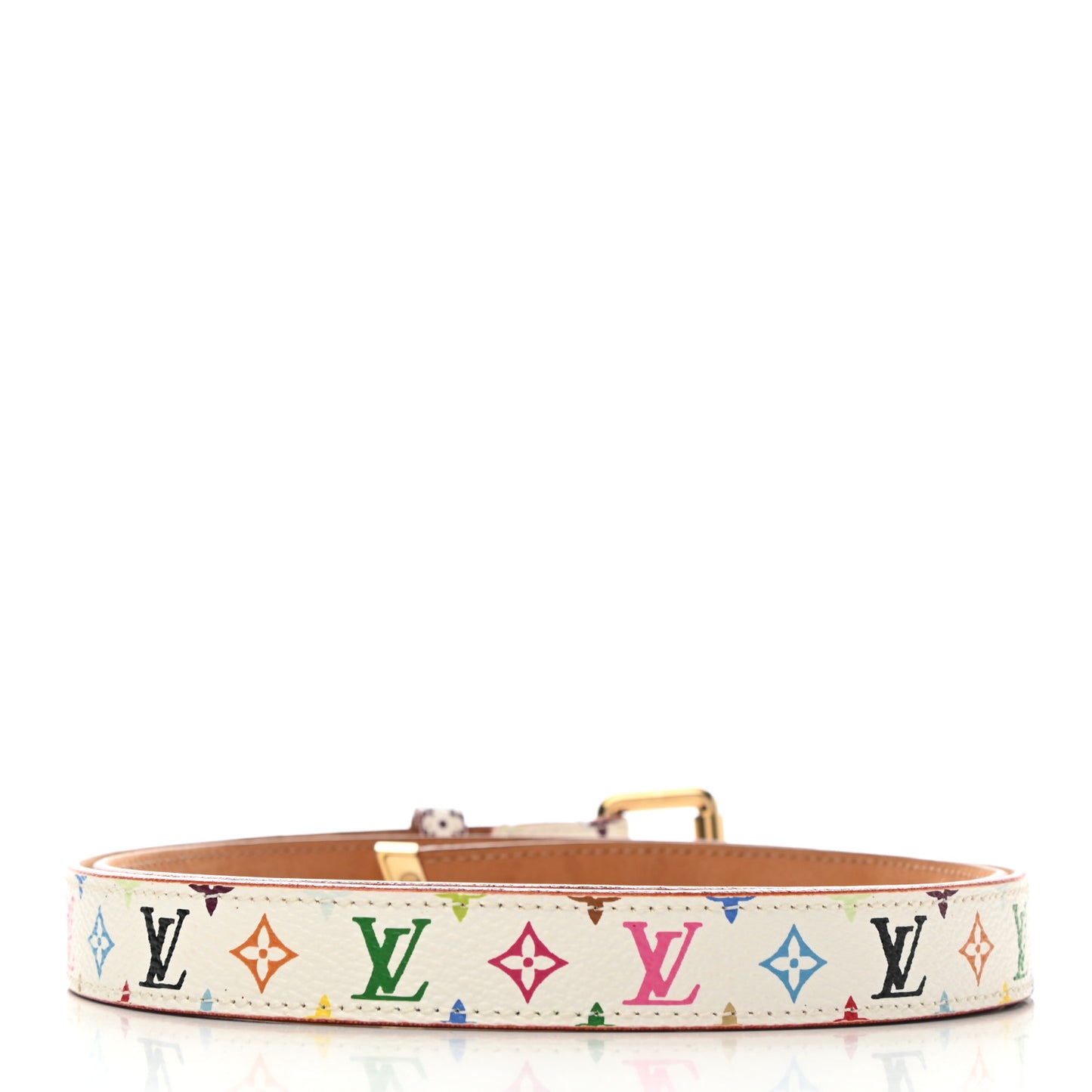 Monogram Multicolor Belt 90 36 White