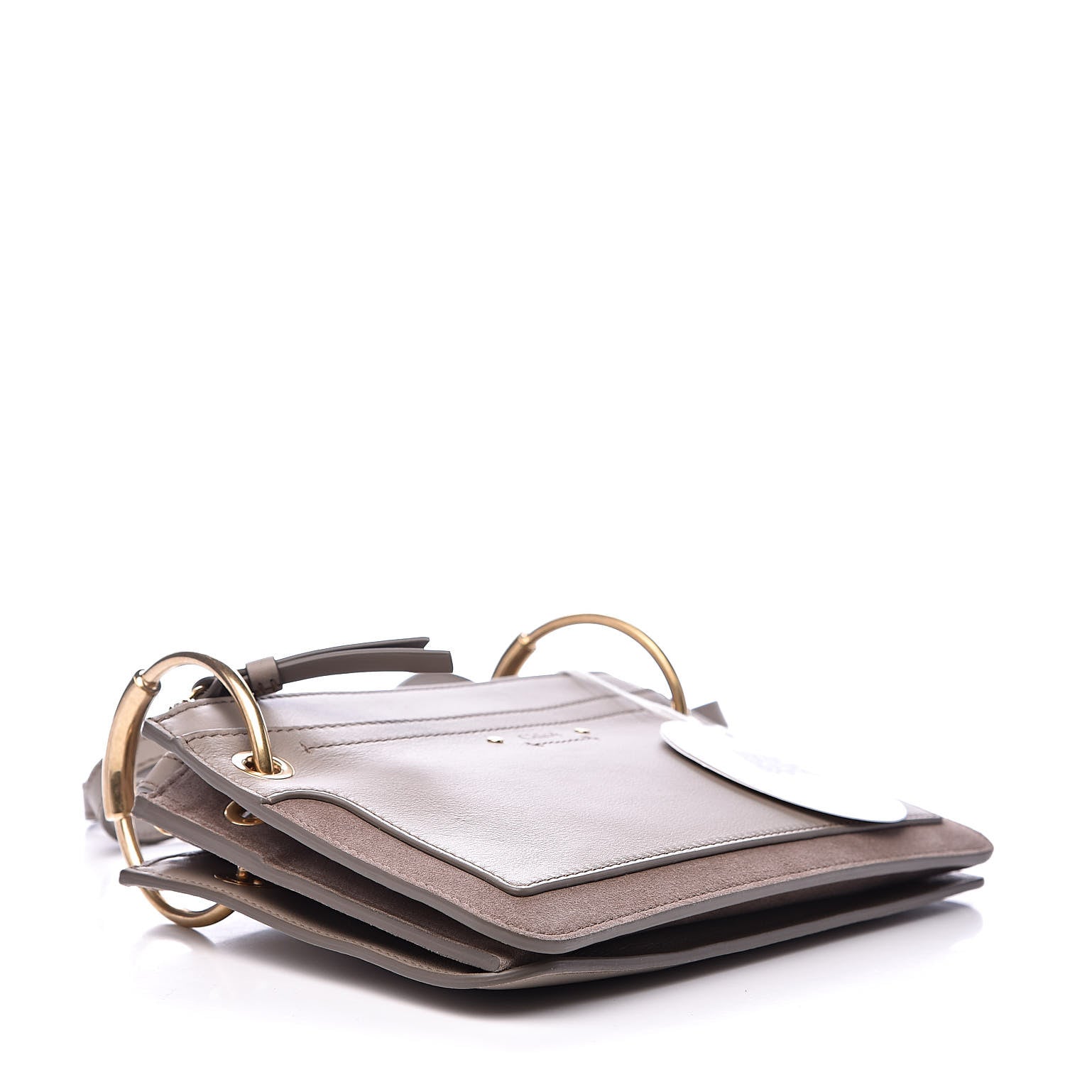 Chloe Calfskin Suede Mini Roy Bag Motty Grey 4 of 11