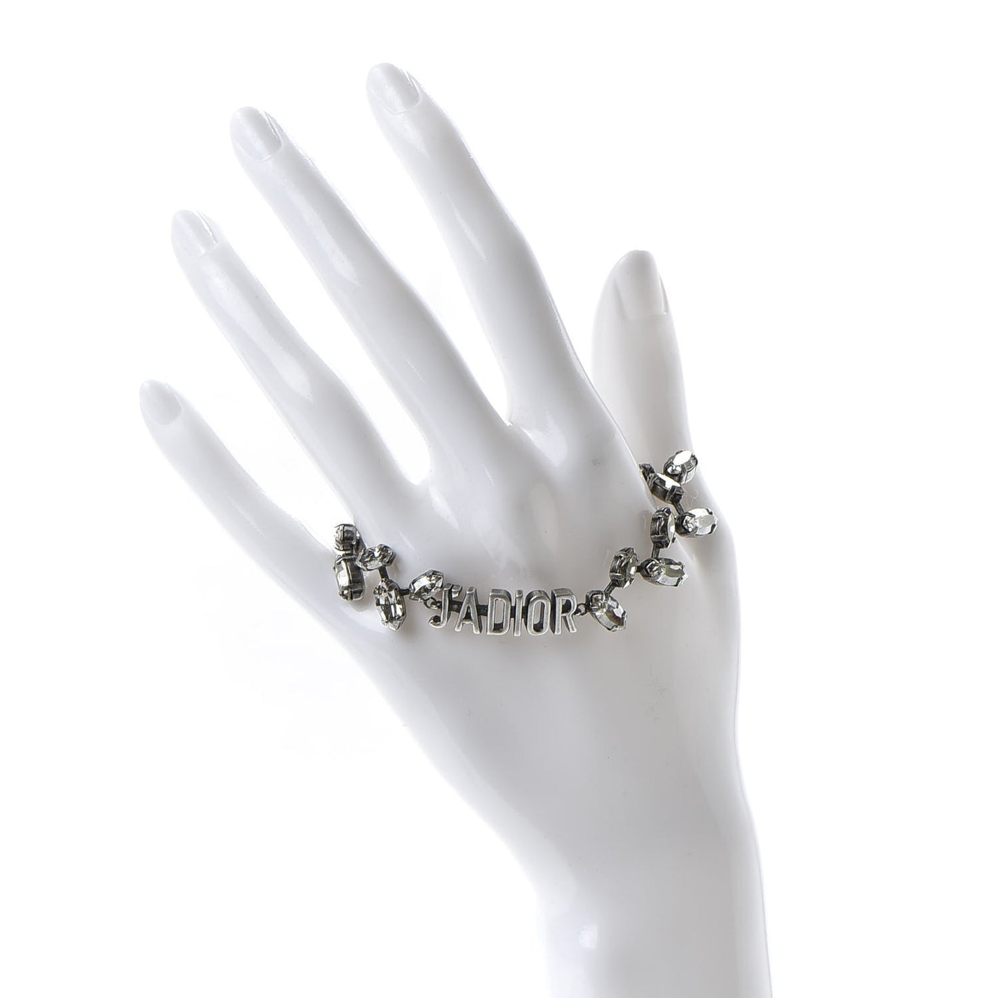Metal Crystal J'Adior Bracelet Silver