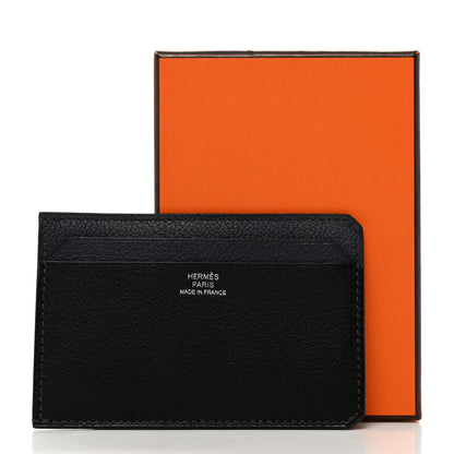 Hermes Evercolor Colorblock City 4CC Card Holder Bleu Nuit Rouge Sellier Black 3 of 8