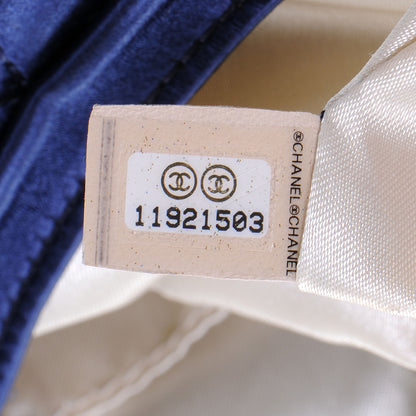 Chanel Satin Flap Clutch Blue 7 of 7