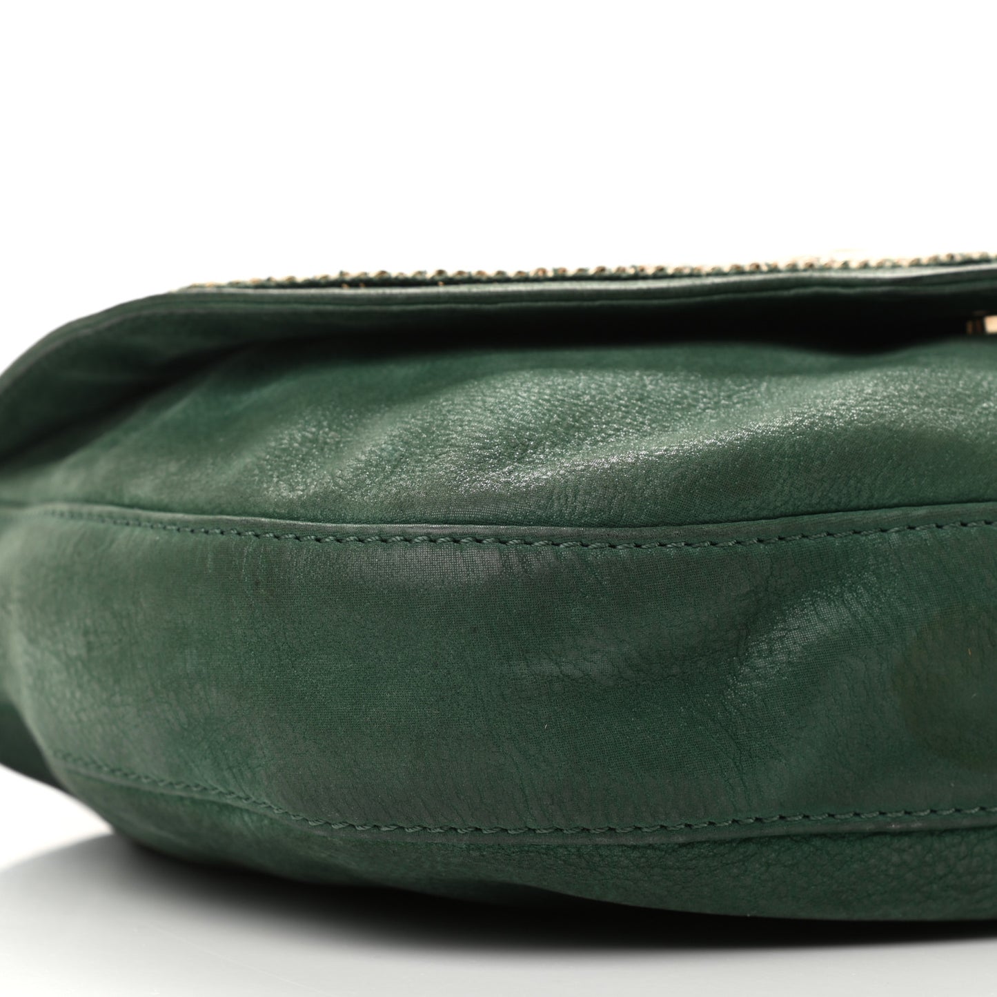 Metallic Calfskin Crossbody Green