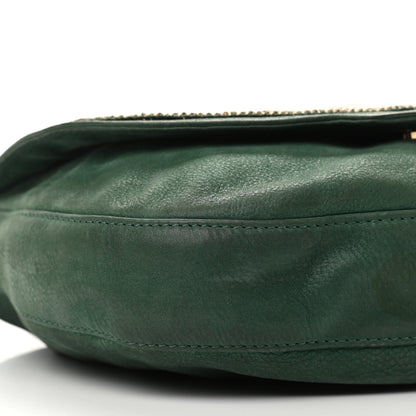 Fendi Metallic Calfskin Crossbody Green 8 of 14
