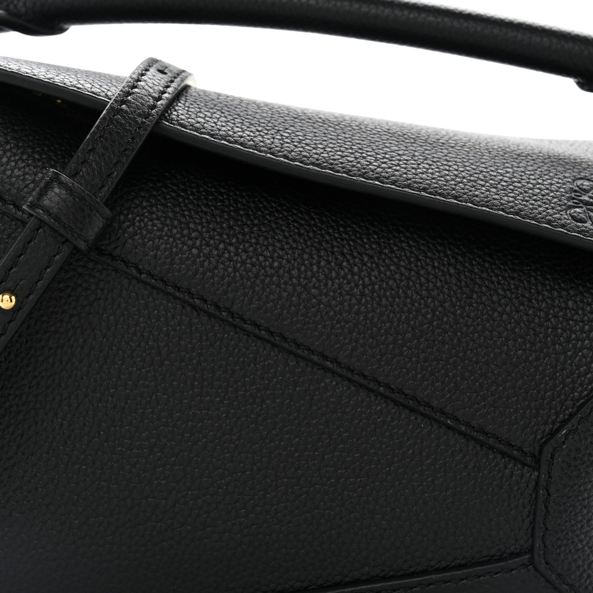 Loewe Calfskin Mini Puzzle Edge Bag Black 7 of 10