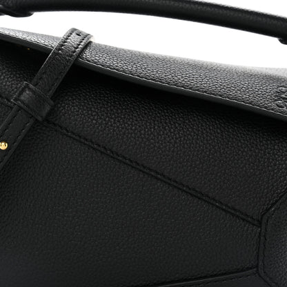 Loewe Calfskin Mini Puzzle Edge Bag Black 7 of 10