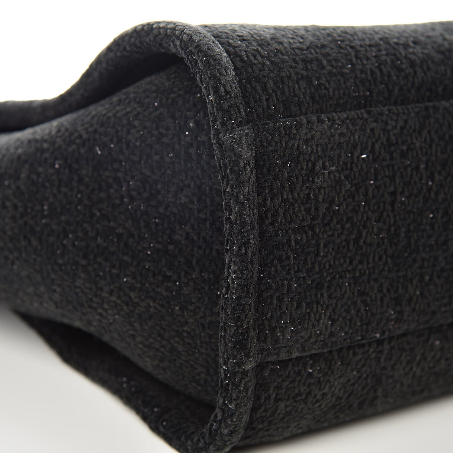 Chanel Lurex Boucle Small Deauville Tote Black 8 of 9