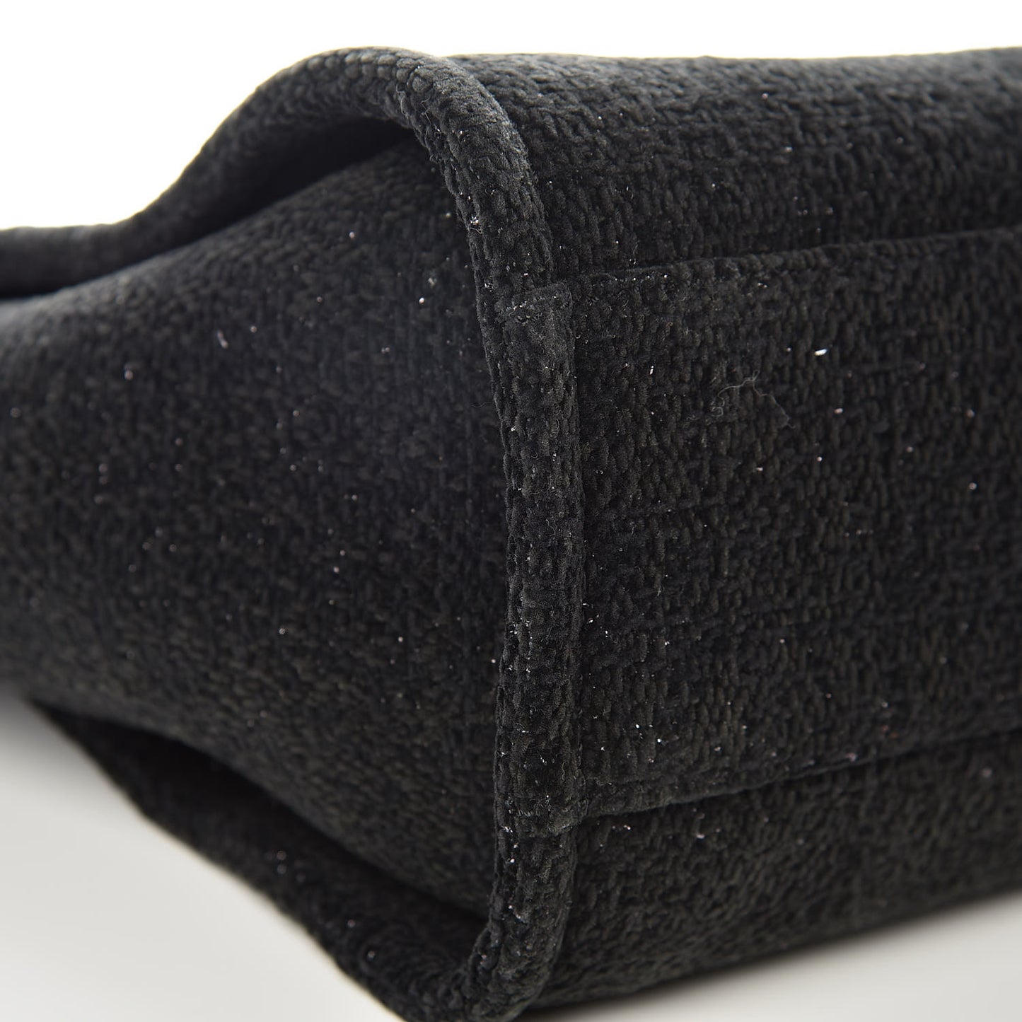 Lurex Boucle Small Deauville Tote Black