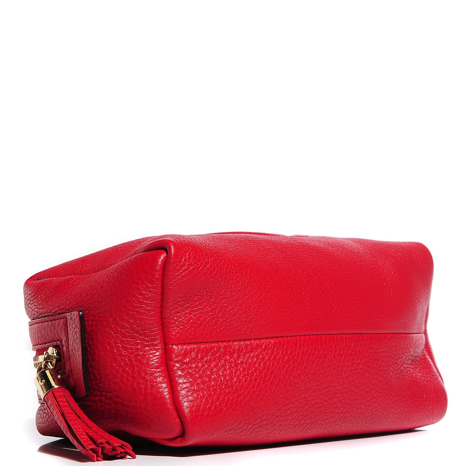 Gucci Pebbled Calfskin Large Soho Cosmetic Case Red 4 of 7