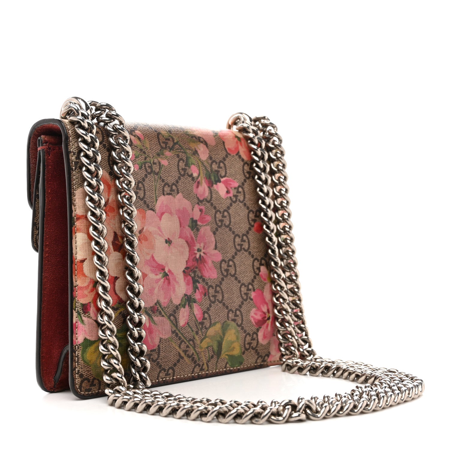 Gucci GG Supreme Monogram Blooms Mini Dionysus Shoulder Bag Beige Multicolor Dry Rose 3 of 15