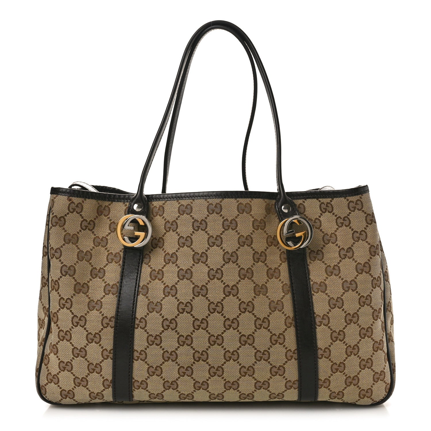 Gucci Monogram Medium Twins Tote Dark Brown 1 of 11