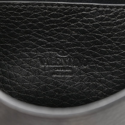 Valentino Garavani Pebbled Calfskin Embroidered Medium Rockstud Flip Lock Crossbody Bag Black 6 of 10