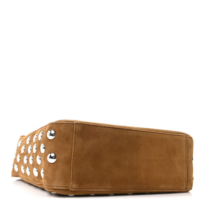 Khaite Pebbled Sport Calfskin Studded Elena Nougat 3 of 8