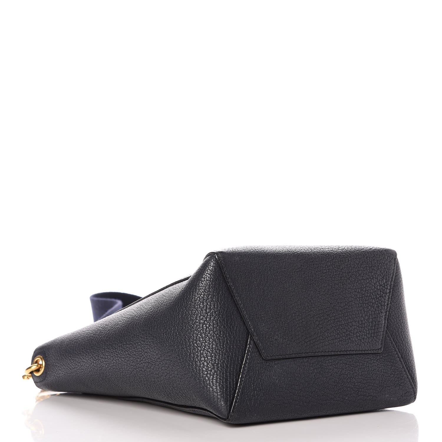 Celine Soft Grained Calfskin Small Sangle Bucket Bag Navy 4 of 11