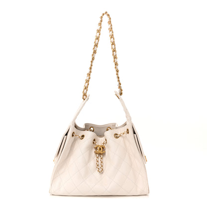 Chanel Caviar Quilted Small Chanel 25 Handbag White 1 of 14