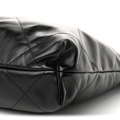 Chanel Shiny Calfskin Quilted Small Chanel 22 Black 11 of 11