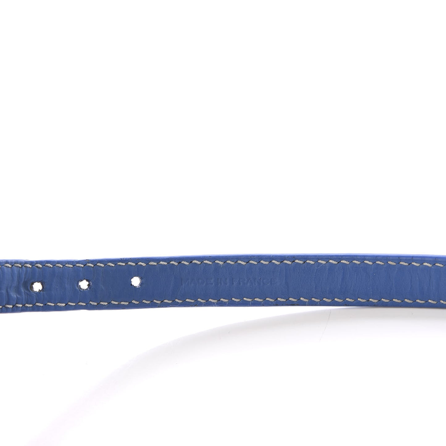 Goyardine Dog Collar Sky Blue