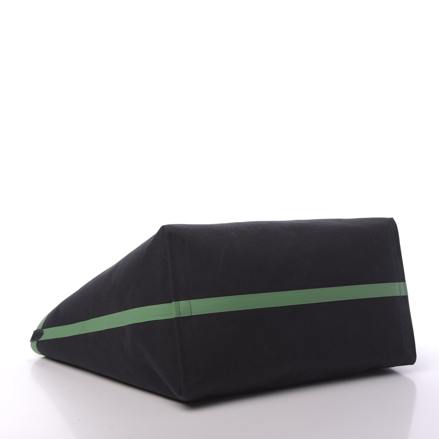Canvas Giant Logo Graffiti Print Reversible Tote Black Green
