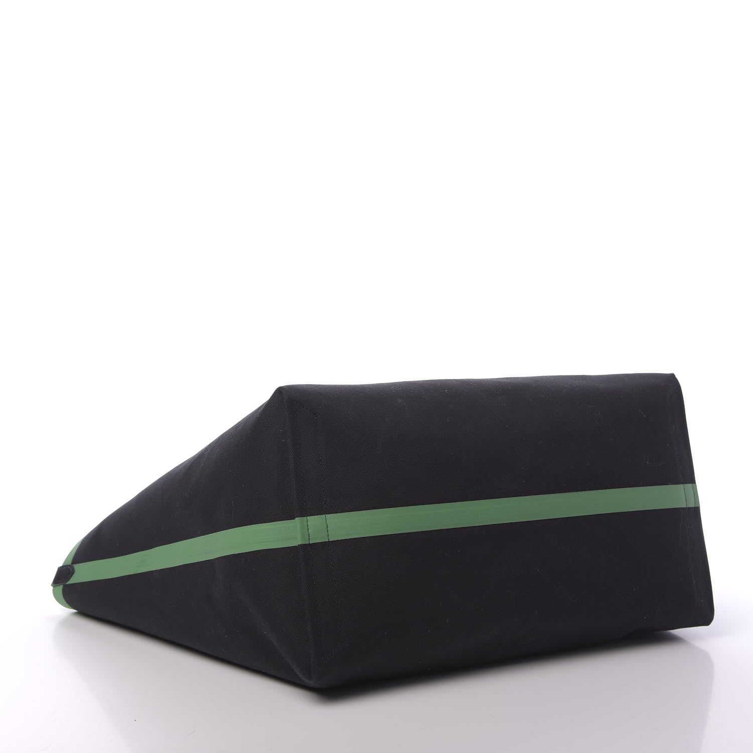 Burberry Canvas Giant Logo Graffiti Print Reversible Tote Black Green 7 of 16