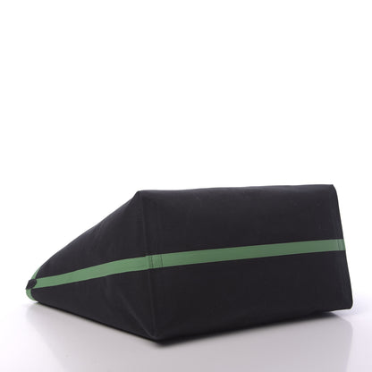 Burberry Canvas Giant Logo Graffiti Print Reversible Tote Black Green 7 of 16