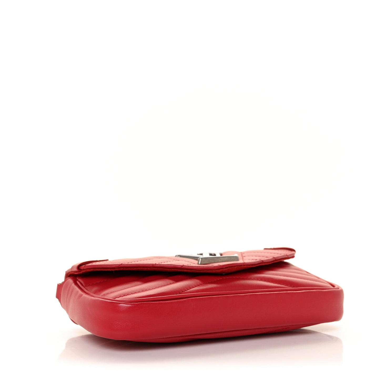 Calfskin New Wave Chain Pochette Scarlet