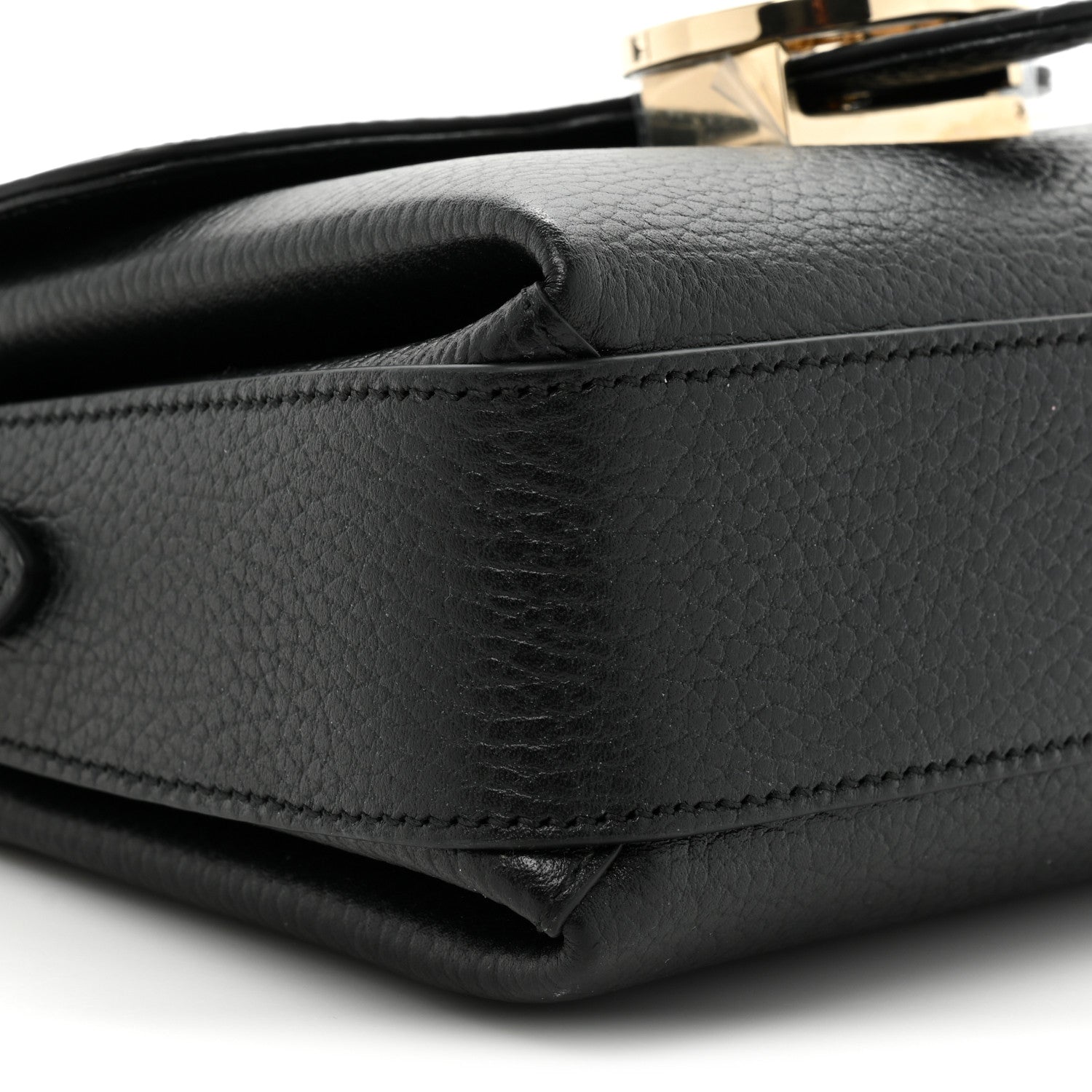 Gucci Dollar Calfskin Interlocking G Crossbody Bag Black 10 of 10