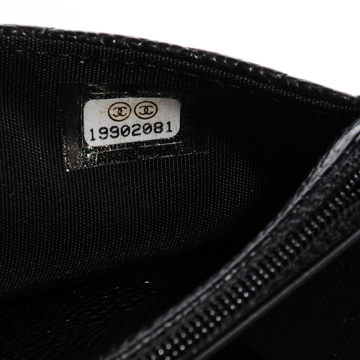 Caviar Quilted Boy Wallet On Chain WOC Black