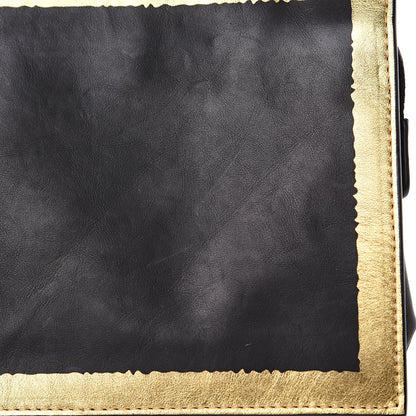 Bottega Veneta Gilded Waxed Leather Pouch Gold Black 10 of 11