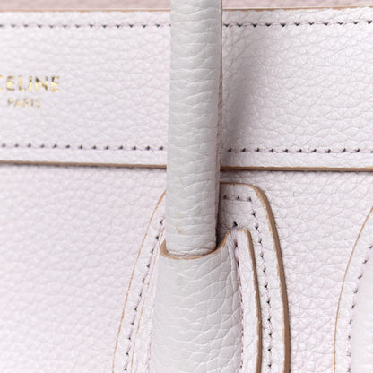 Celine Drummed Calfskin Nano Luggage Pale Pink 6 of 7