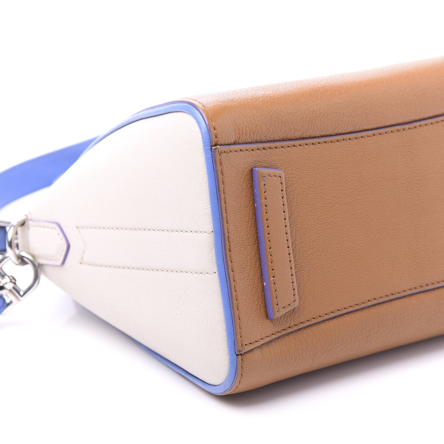 Givenchy Sugar Goatskin Mini Tri-Color Antigona Tan White Blue 7 of 12