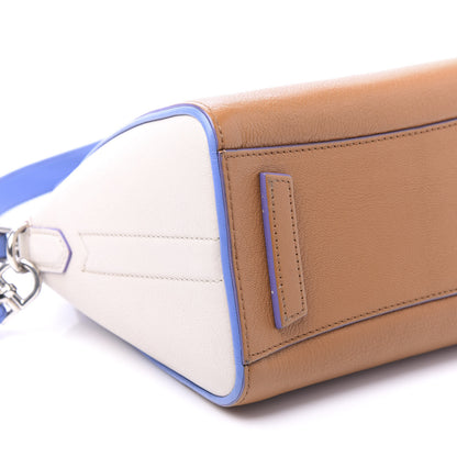 Givenchy Sugar Goatskin Mini Tri-Color Antigona Tan White Blue 7 of 12