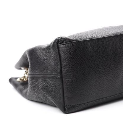 Gucci Pebbled Calfskin Medium Soho Chain Shoulder Bag Black 6 of 10