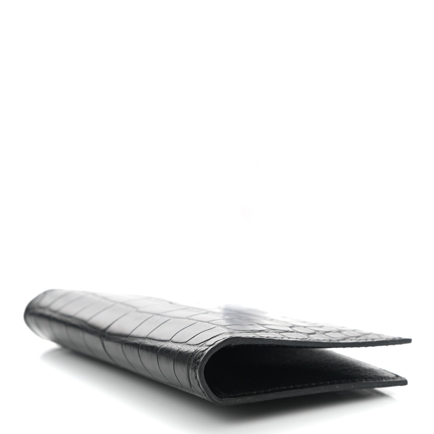 Matte Alligator MC2 Euclide Card Holder Black