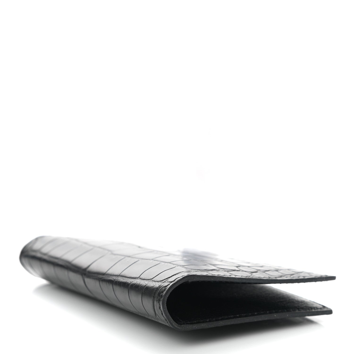 Hermes Matte Alligator MC2 Euclide Card Holder Black 4 of 7