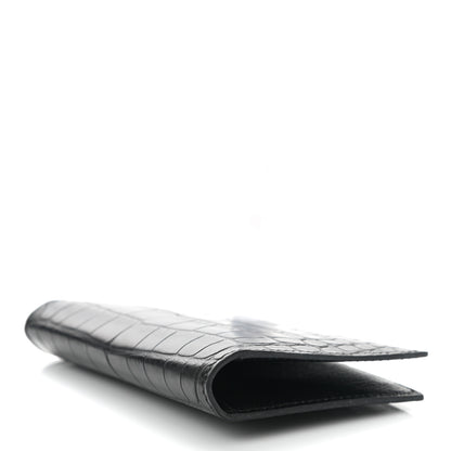Hermes Matte Alligator MC2 Euclide Card Holder Black 4 of 7