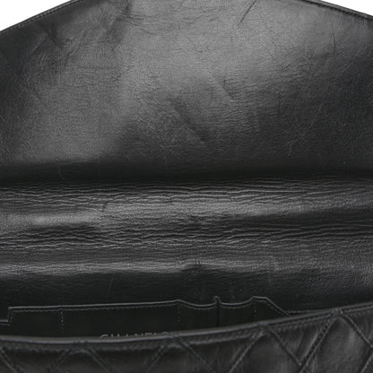 Chanel Lambskin Stitched Briefcase Bag Black 14 of 18