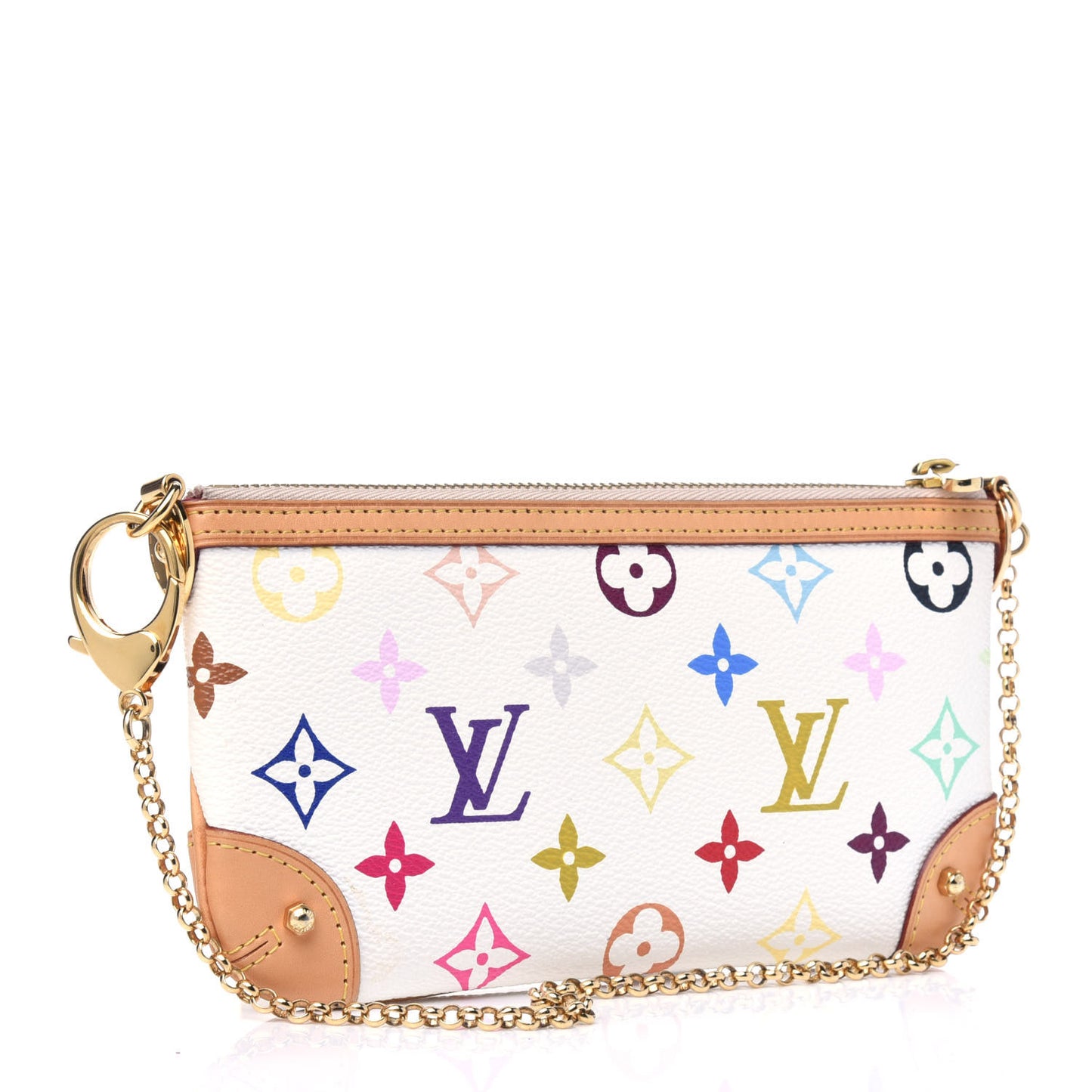 Monogram Multicolor Pochette Milla MM White